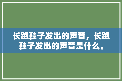 长跑鞋子发出的声音，长跑鞋子发出的声音是什么。 长跑鞋子发出的声音，长跑鞋子发出的声音是什么。 大精工智造