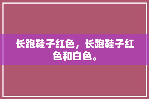 长跑鞋子红色，长跑鞋子红色和白色。
