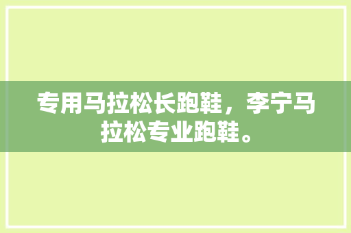 专用马拉松长跑鞋，李宁马拉松专业跑鞋。 专用马拉松长跑鞋，李宁马拉松专业跑鞋。 大匠心设计