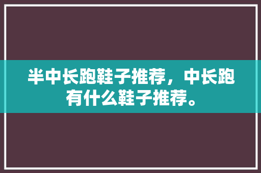 半中长跑鞋子推荐，中长跑有什么鞋子推荐。
