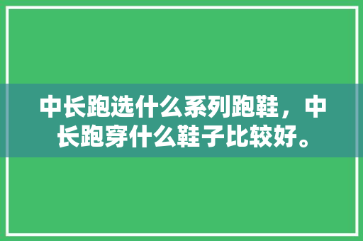 中长跑选什么系列跑鞋，中长跑穿什么鞋子比较好。 中长跑选什么系列跑鞋，中长跑穿什么鞋子比较好。 大精工智造