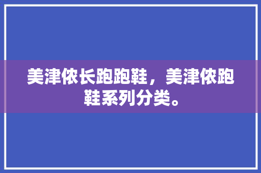 美津侬长跑跑鞋，美津侬跑鞋系列分类。